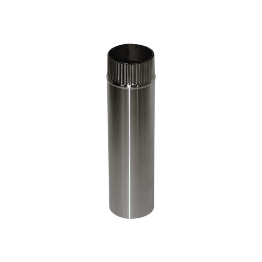 CB-3012-SS 3" Stainless Steel Double Wall Flue Pipe, 12" Long