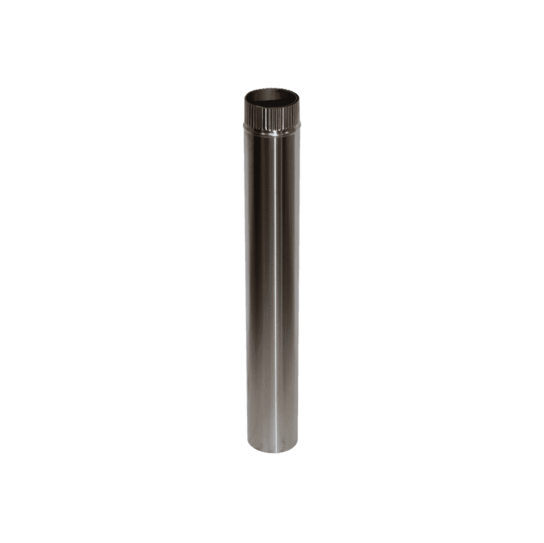 CB-3024-SS 3" Stainless Steel Double Wall Flue Pipe, 24" Long