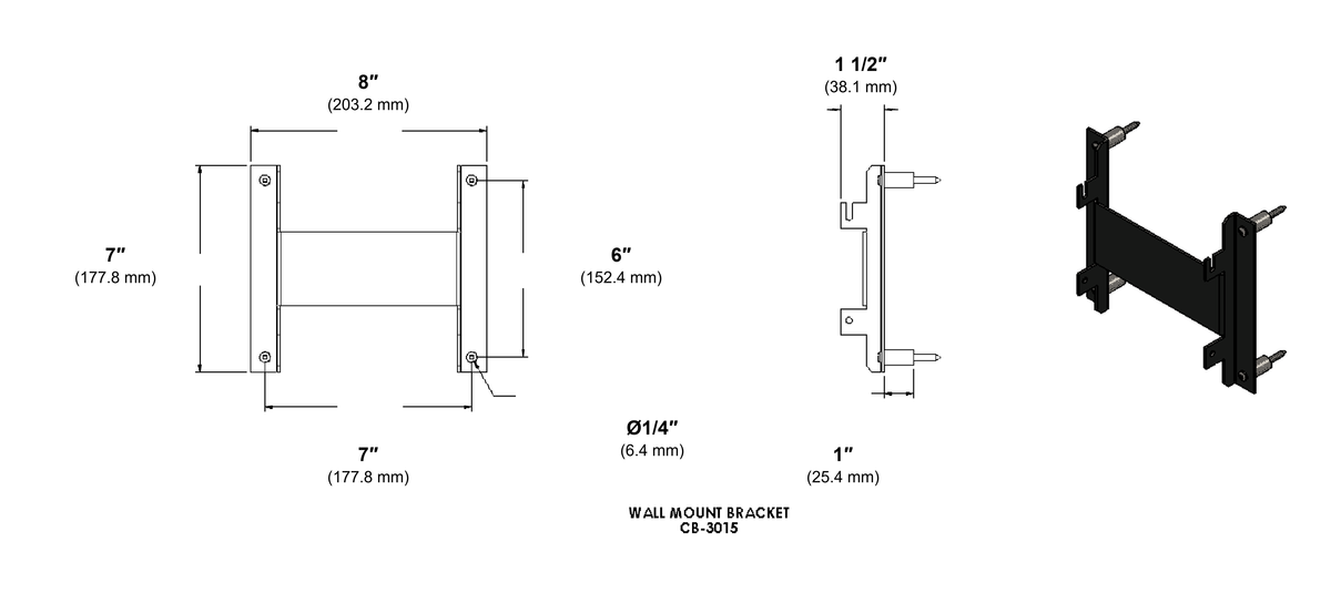 CB-2012-SS Stainless Steel Wall Mount Cub