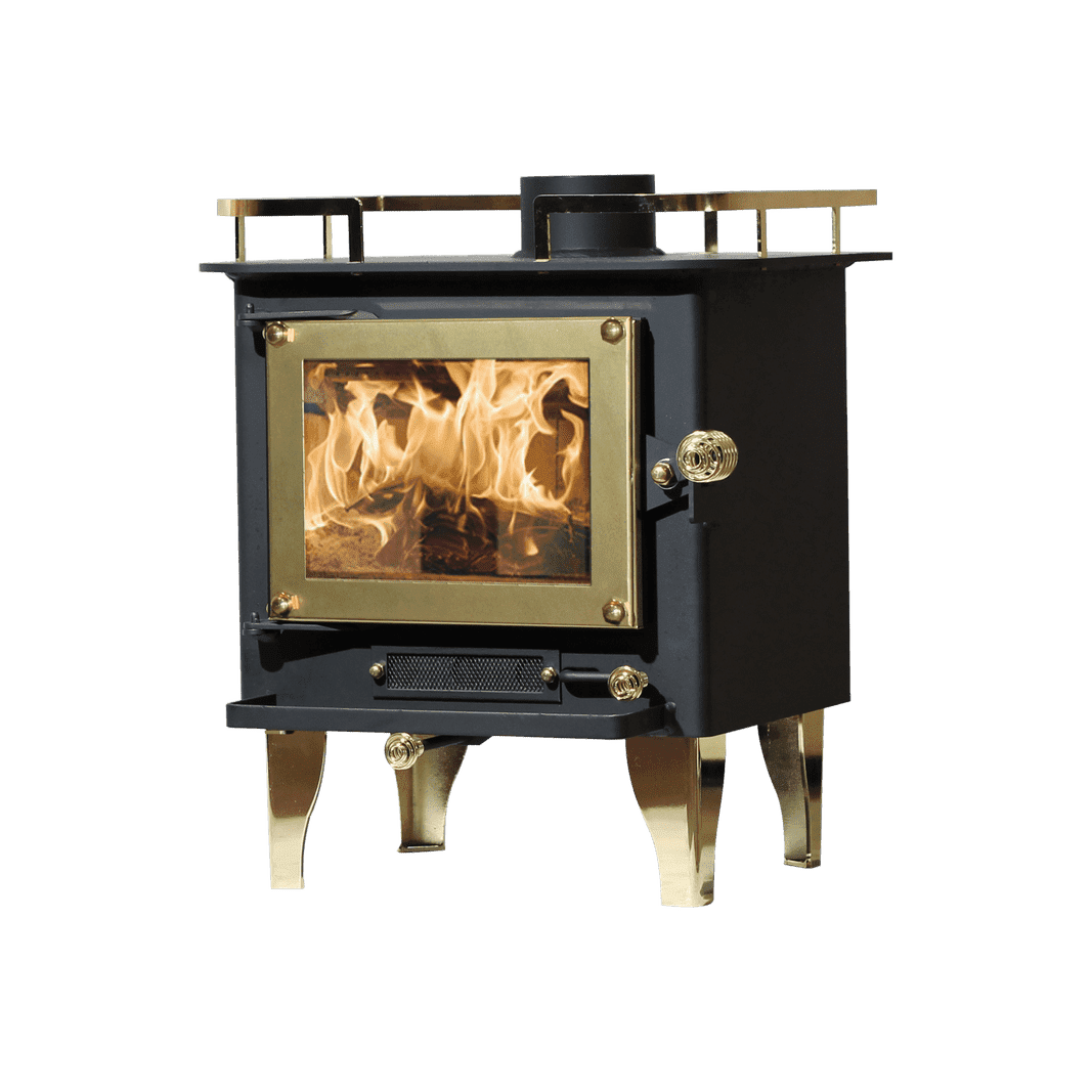 Mini cast iron wood burning stove, camping, boat, van.