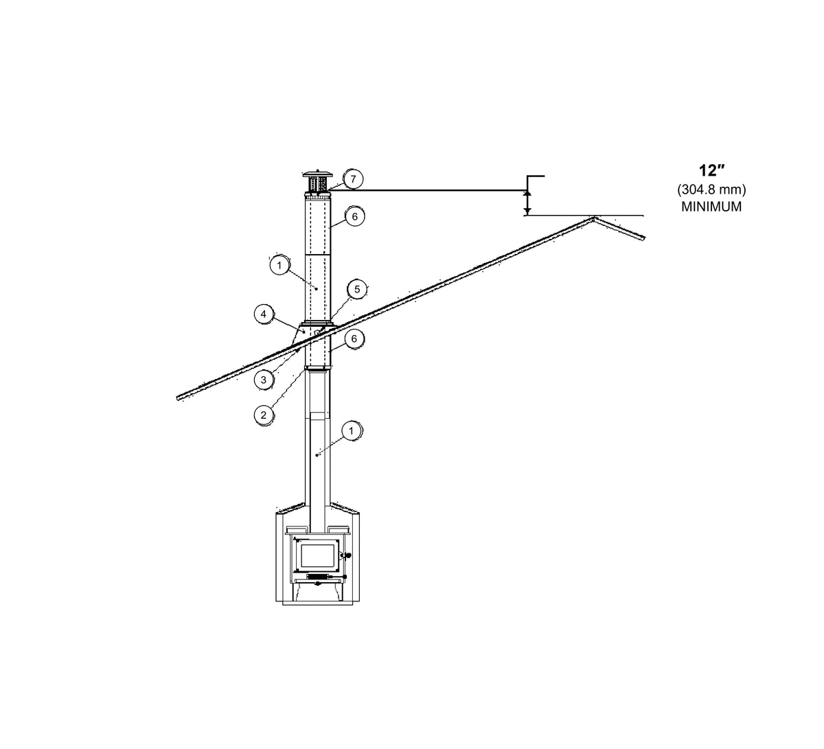 CB-6000-MR Metal Roof Exit Kit