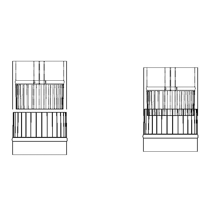 CB-3024-SS-3 Three 3" Stainless Steel Double Wall Flue Pipes, 24" Long