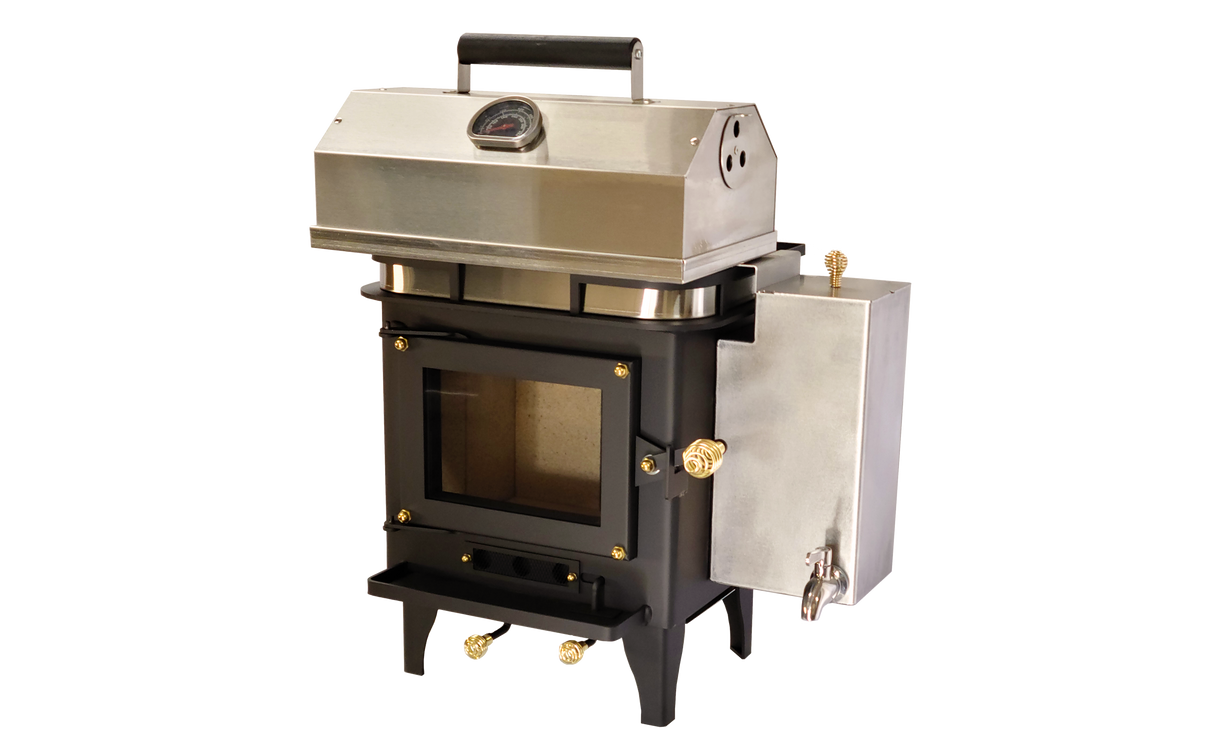 CB-1210-BL Grizzly Cubic Mini Wood Stove Black β Cubic Mini Wood Stoves