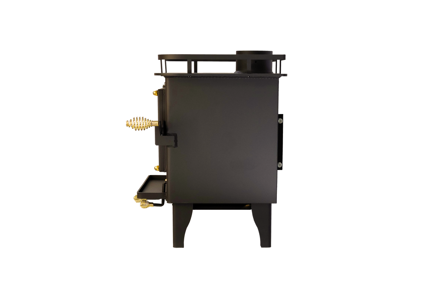 CB-1210-BL Grizzly Cubic Mini Wood Stove Black