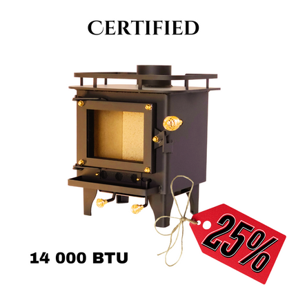 CB-1008-BL CUB Cubic Mini Wood Stove