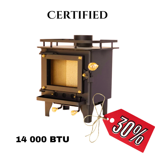 CB-1008-BL CUB Cubic Mini Wood Stove