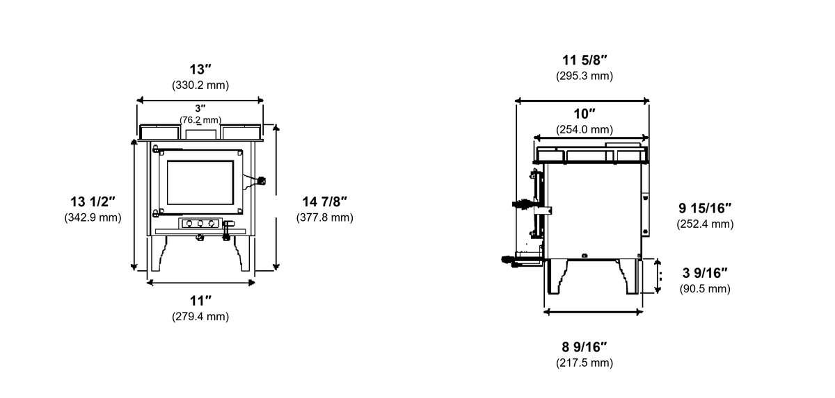 CB-1210 Grizzly Mini Wood Stove