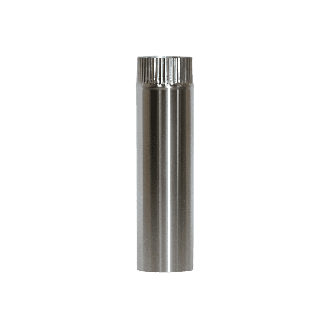 CB-3012-SS 3" Stainless Steel Double Wall Flue Pipe, 12" Long