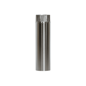 CB-3012-SS 3" Stainless Steel Double Wall Flue Pipe, 12" Long