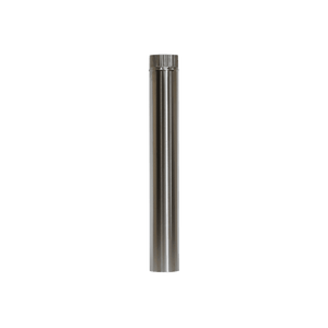 CB-3024-SS-4 Four 3" Stainless Steel Double Wall Flue Pipes, 24" Long