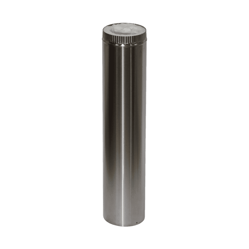 4 Insulated Stainless-Steel Chimney Pipe - Tiny Wood Stove