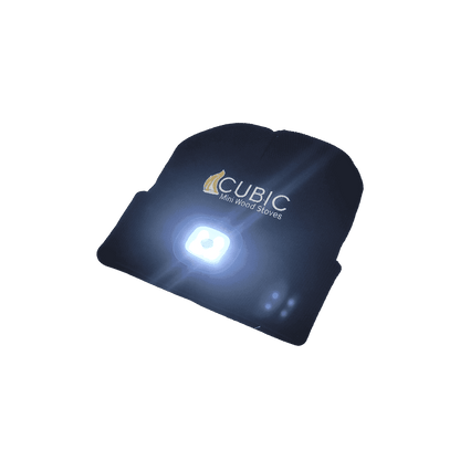 CB-7375-BL Cubic Beanie With Adjustable LED Light