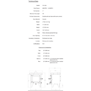 CB-1008 CUB Cubic Mini Wood Stove - Cubic Mini Wood Stoves