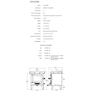 CB-1210 "GRIZZLY" Cubic Mini Wood Stove - Cubic Mini Wood Stoves